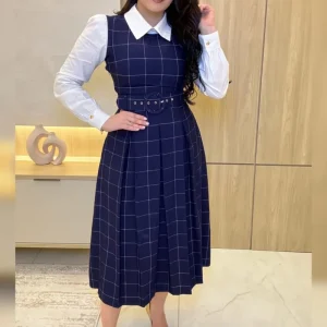 Vestido Ejecutivo Mónaco Azul Navy