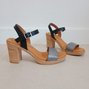Sandalias Piel Rania Negro