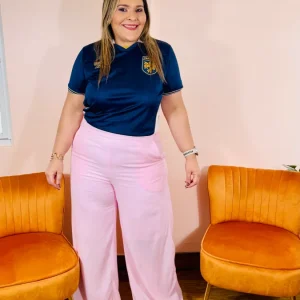 Pantalón Palazzo Rosa Pastel para Mujer | Elegancia y Comodidad en Panamá