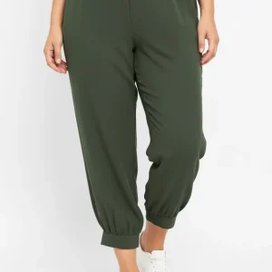 PLUS SIZE PANTALON VERDE OLIVO