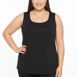 BLUSA BASICA PLUS SIZE NEGRA