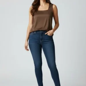 BLUSA BASICA PLUS SIZE CHOCOLATE