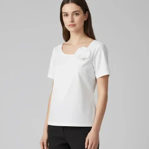 BLUSA CORBATA LATERAL BLANCA
