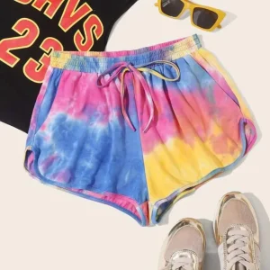 MULTI COLOR TIE DYE SHORTS