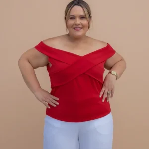BLUSA CRUZADA ROJA