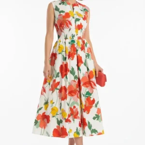 VESTIDO MIDI AMANDA TROPICAL