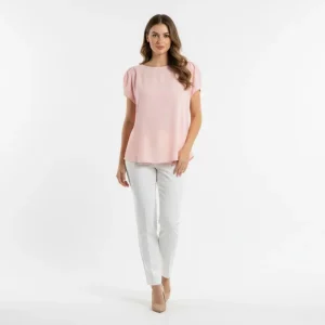 SARISA BLUSA  PLUS SIZE ROSADA