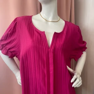 BLUSA PLUS-FUCSIA