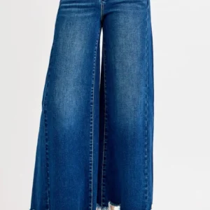PLUS SIZE HIGH RISE WIDE JEANS