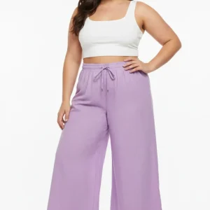 Pantalón Palazzo Lila con Brillos para Mujer | Pantalón Casual Elegante en Panamá