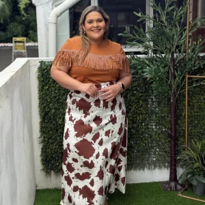 BLUSA PLUS SIZE GINEBRA CHOCOLATE