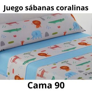Juego SÁBANAS CORALINAS infantil