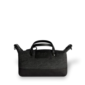 MINIBOLSO BANDOLERA - DENIM NEGRO Y NEGRO