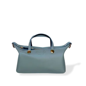 MINIBOLSO BANDOLERA - CUERO NAPA GRIS