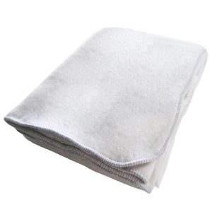 MANTA MULETÓN blanca algodón