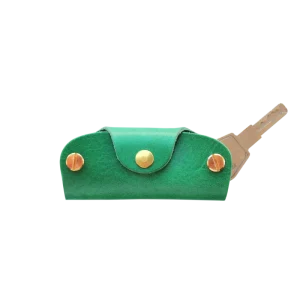 NO.36 | GREEN LEATHER KEYCHAIN