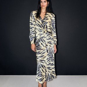 FALDA MIDI ANIMAL PRINT