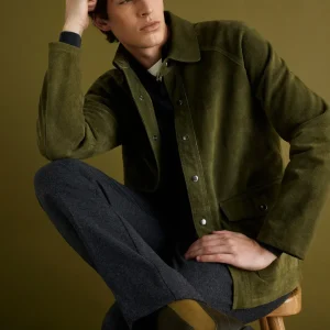CHAQUETA PIEL BOLSILLOS TAPETA