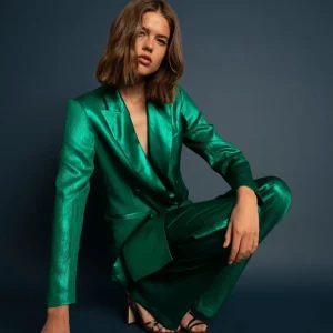 BLAZER CRUZADA SATINADA
