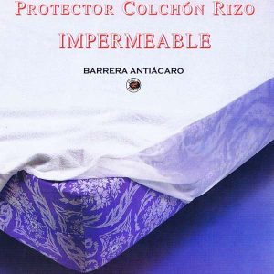 Protector colchón CUNA Rizo+PVC