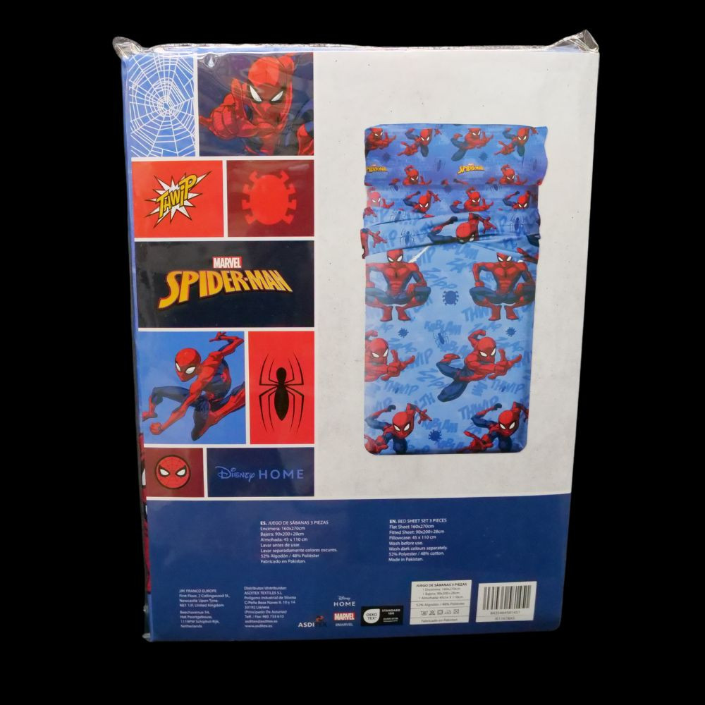 Juego SÁBANAS SPIDERMAN cama 90 - Imagen 4