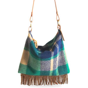 BOLSO TOTE FLECOS - MANTA ESCOCÉS VERDE
