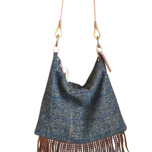 BOLSO TOTE FLECOS - MANTA ESCOCÉS CUADROS Y ESPIGA