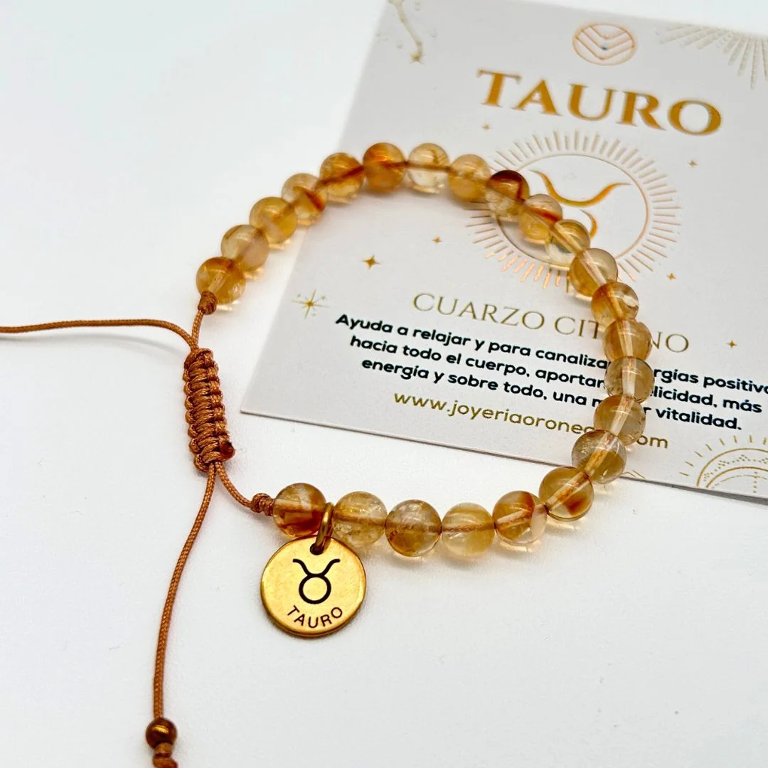 Pulsera Tauro Citrino - Imagen 3