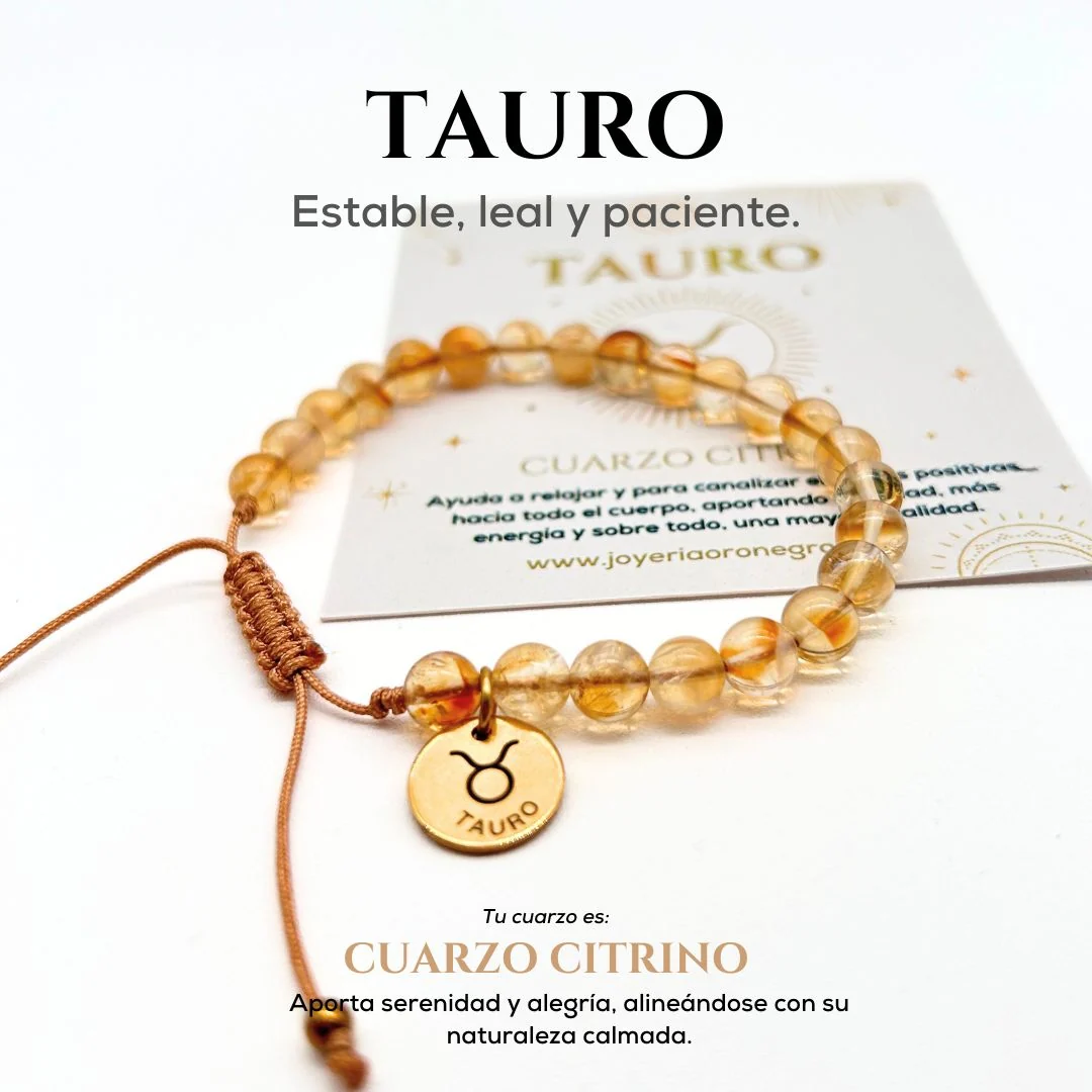 Pulsera Tauro Citrino - Imagen 2