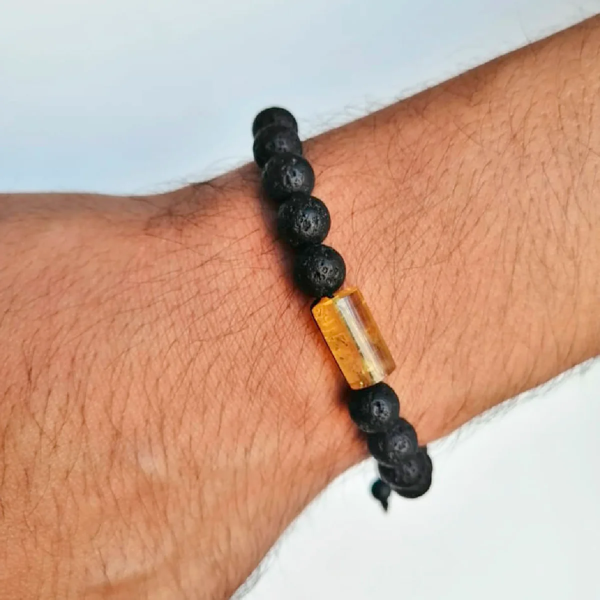 Pulsera Bamoa (ámbar cilindro) - Imagen 3
