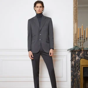 TRAJE CLÁSICO LANA GRIS