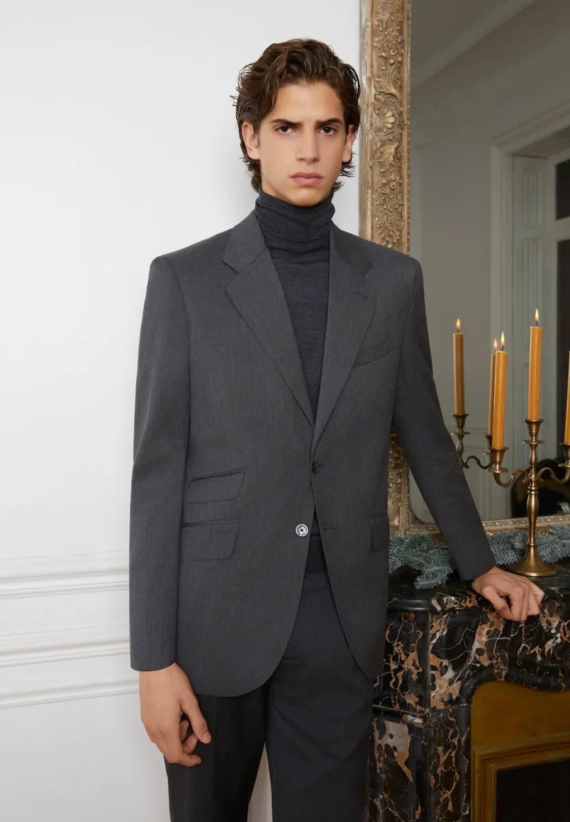 TRAJE CLÁSICO LANA GRIS - Imagen 3