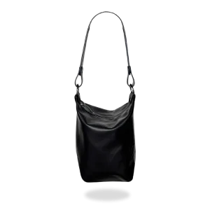 BOLSO BOMBONERA MINI - CUERO NAPA NEGRO