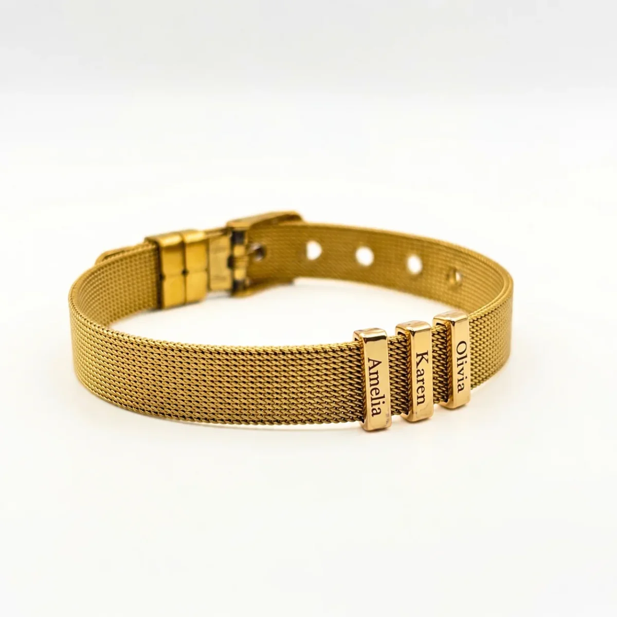 Pulsera Cinturón Dorado - Imagen 5