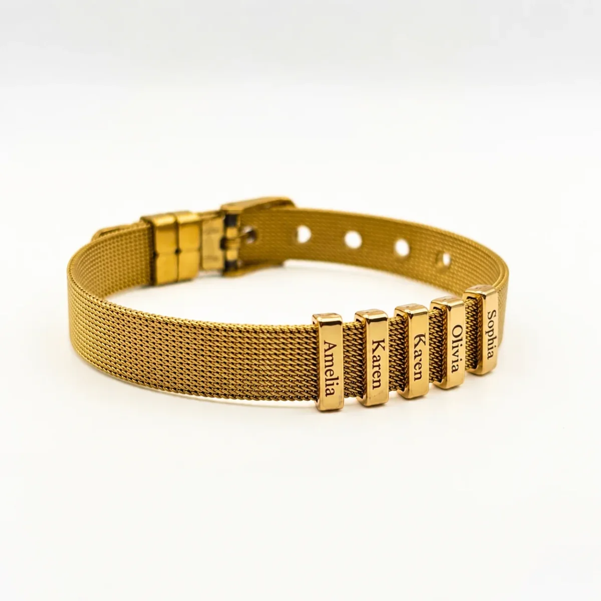 Pulsera Cinturón Dorado - Imagen 7