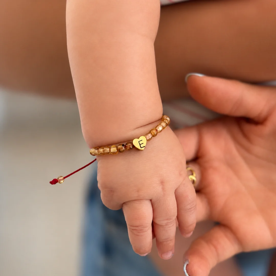Pulsera Ámbar Corazón Bebé - Imagen 3