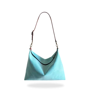 BOLSO SACO COSTAL HORIZONTAL - LONA TURQUESA