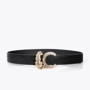 Cinturón Reversible LF2606003 Negro de LOLA CASADEMUNT