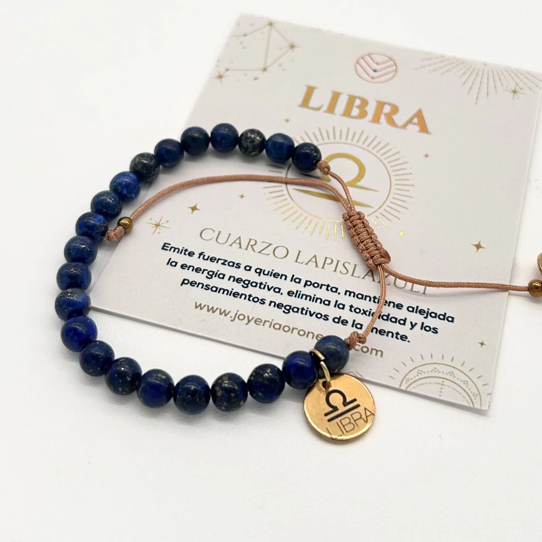 Pulsera Libra Lapislázuli - Imagen 3