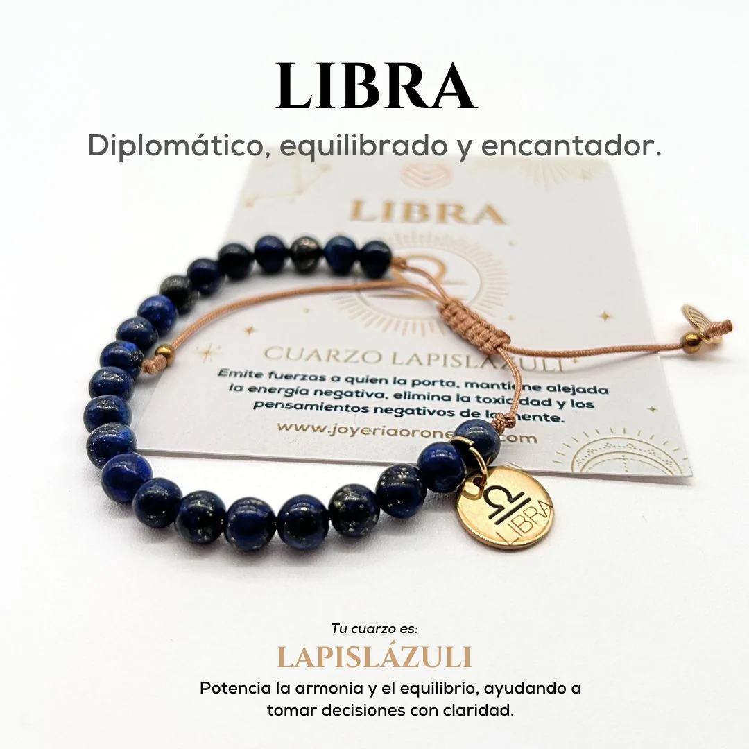 Pulsera Libra Lapislázuli - Imagen 2