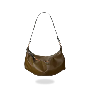 BOLSO COSTAL MINI - CUERO NAPA OLIVA