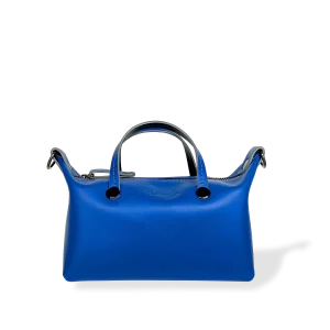 MINIBOLSO BANDOLERA - CUERO NAPA AZUL AÑIL
