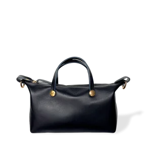 MINIBOLSO BANDOLERA - CUERO NAPA NEGRO