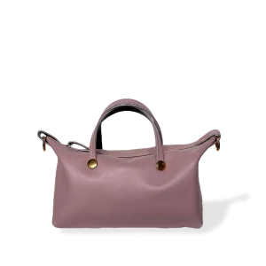 MINIBOLSO BANDOLERA - CUERO NAPA ROSA