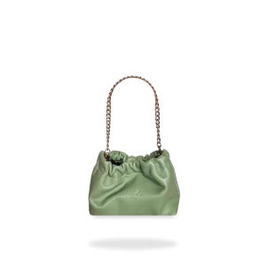 BOLSO NIDO PEQUEÑO - PIEL NAPA TERNERA PISTACHO