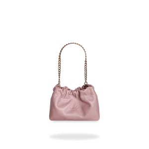 BOLSO NIDO PEQUEÑO - PIEL NAPA TERNERA ROSA