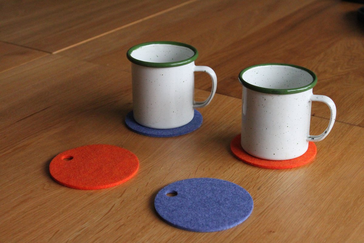 NO.18 | MERINO FELTED WOOL COASTERS - Imagen 3