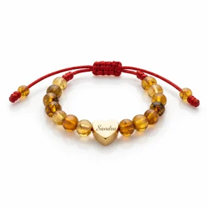 Pulsera Ámbar Corazón Bebé