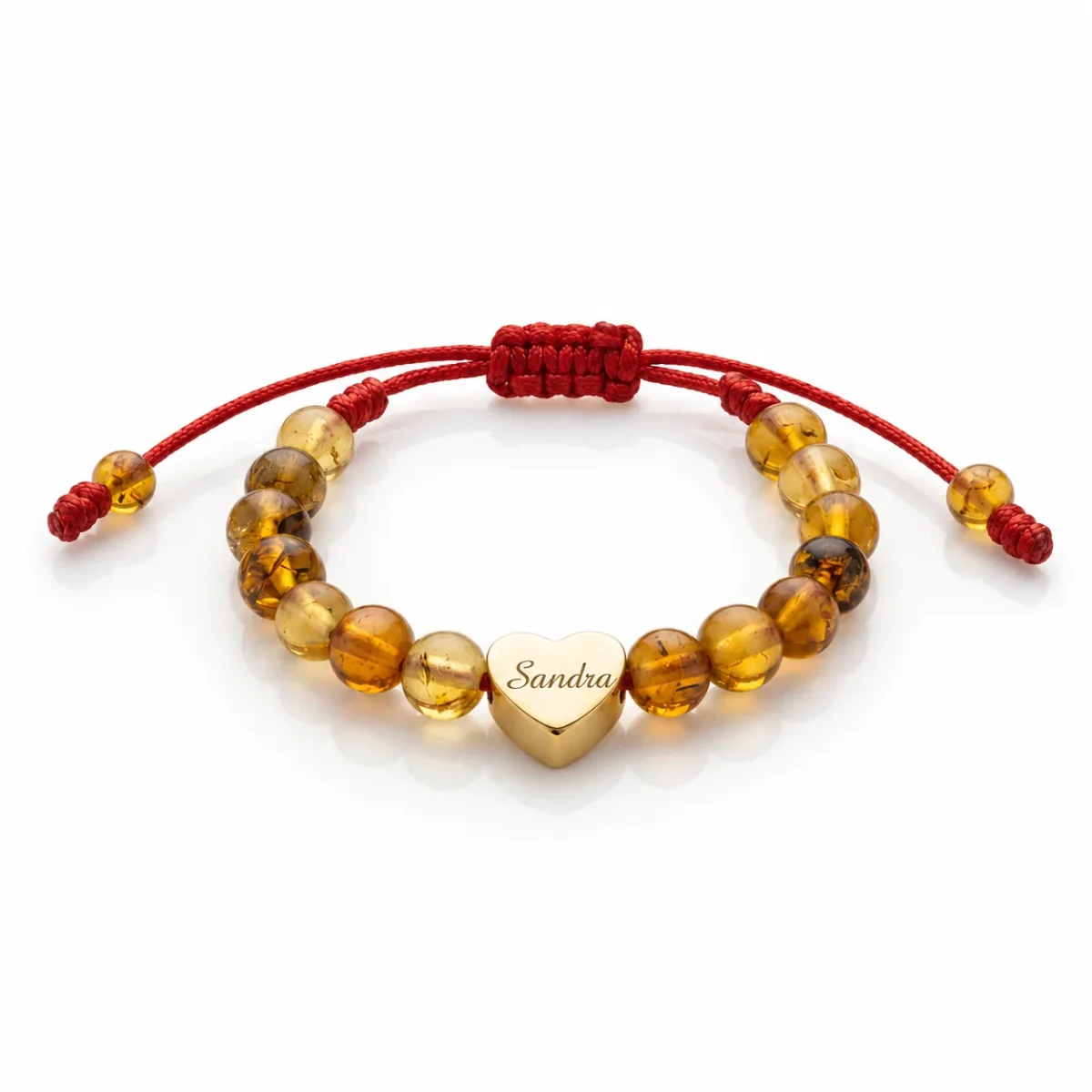 Pulsera Ámbar Corazón Bebé - Imagen 2