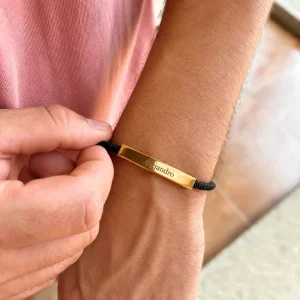 Pulsera Cordón Plaquita